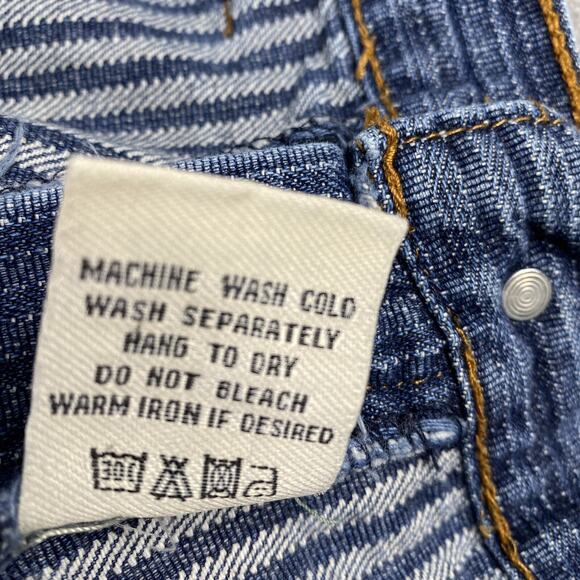 VTG Brooklyn Express Shorts Mens 40 (37) Blue Denim Baggy Loose Skater Y2K Jeans - Picture 5 of 10